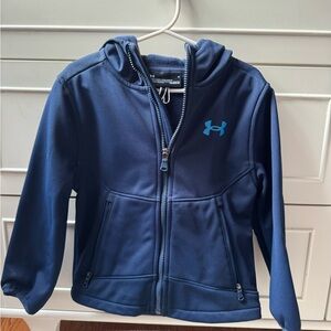 Under Armour Kids Navy Blue Jacket with Hood